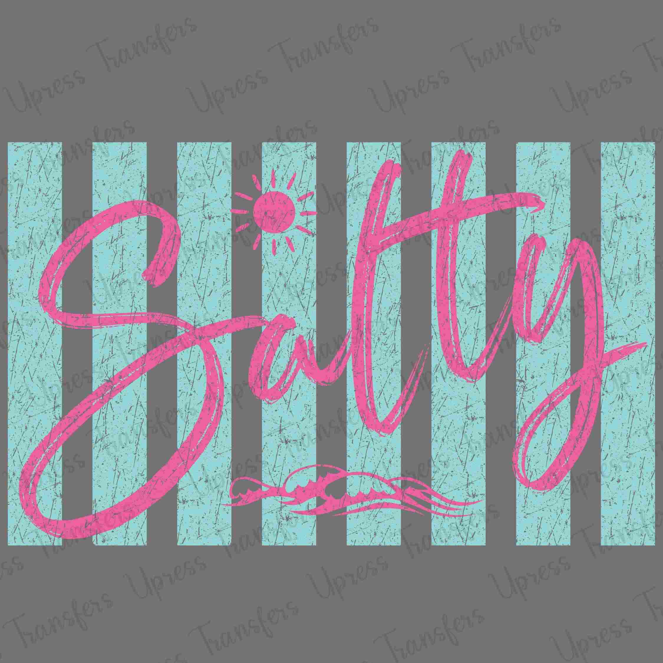 Distressed Salty Pink and Blue