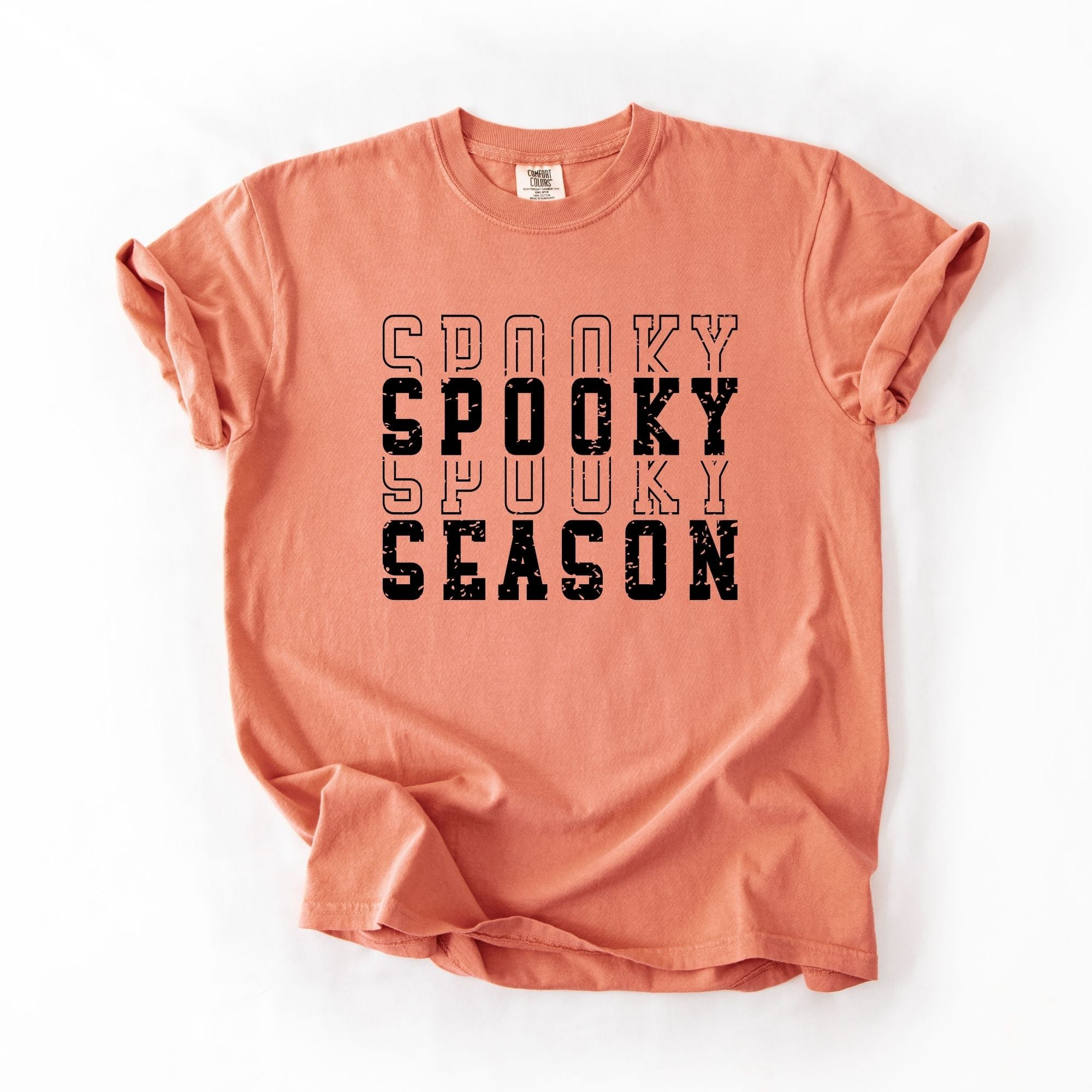 Distressed Stacked Spooky x3 Season