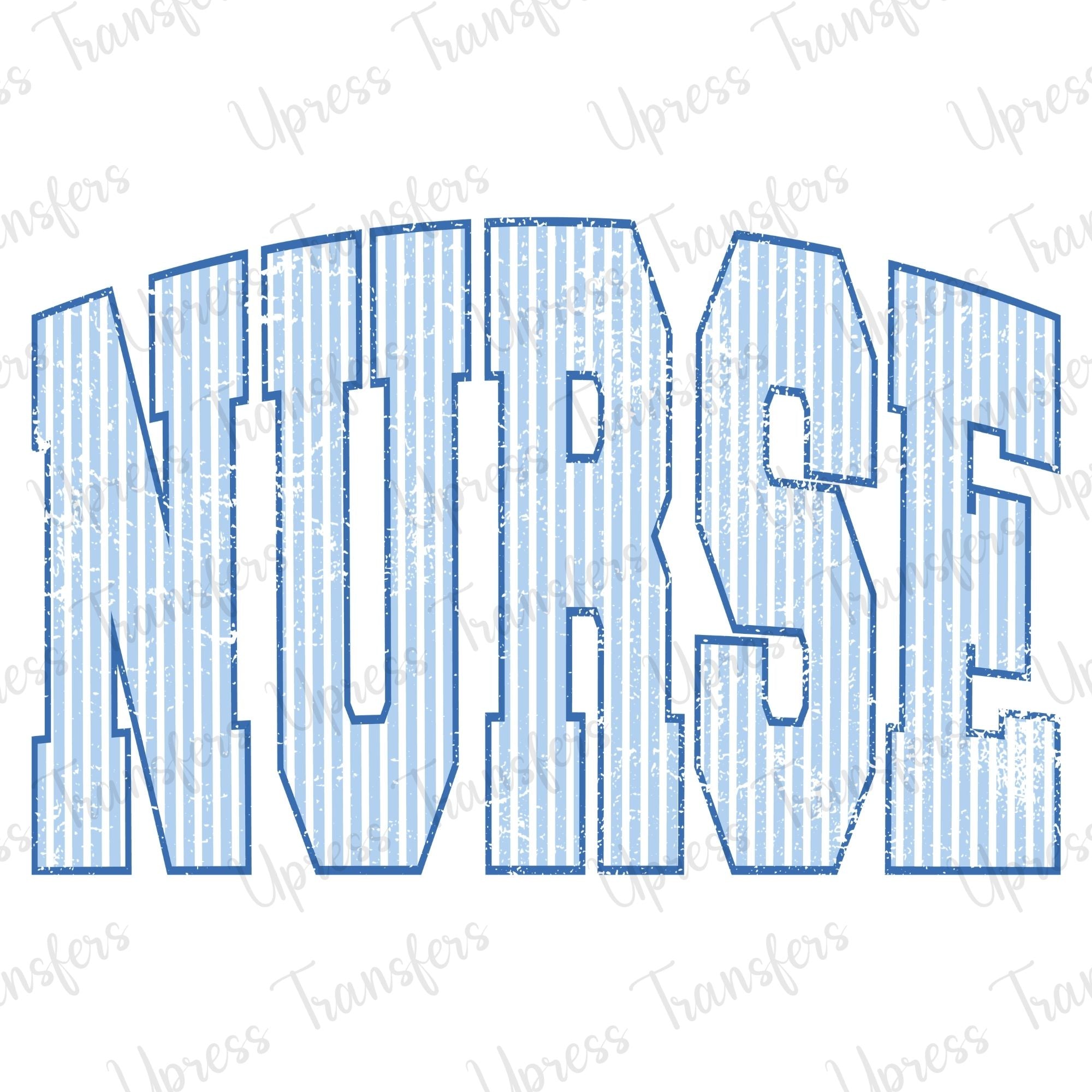 Distressed Stripes Nurse