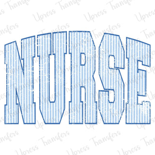 Distressed Stripes Nurse