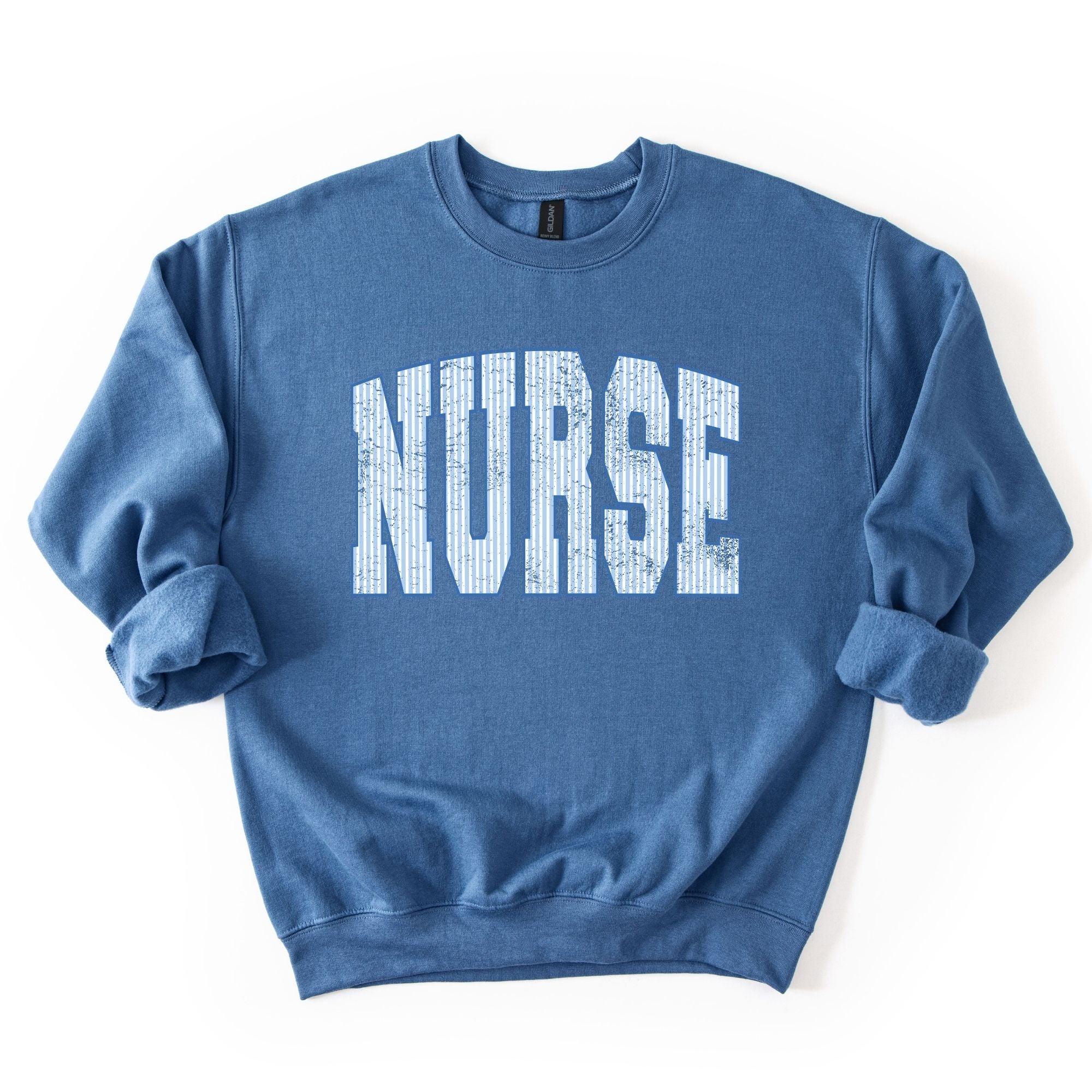 Distressed Stripes Nurse