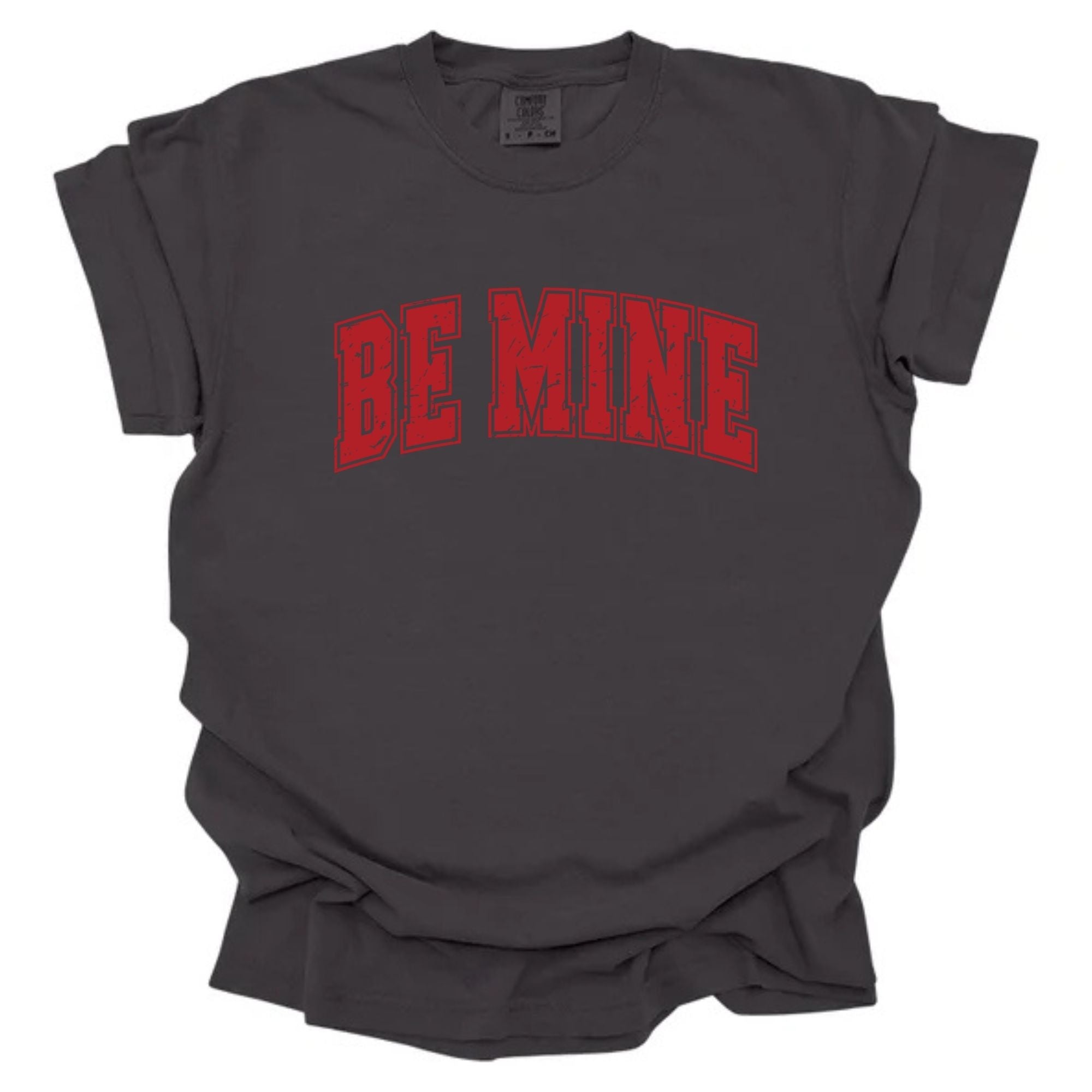 Distressed Varsity Be Mine Red Arched