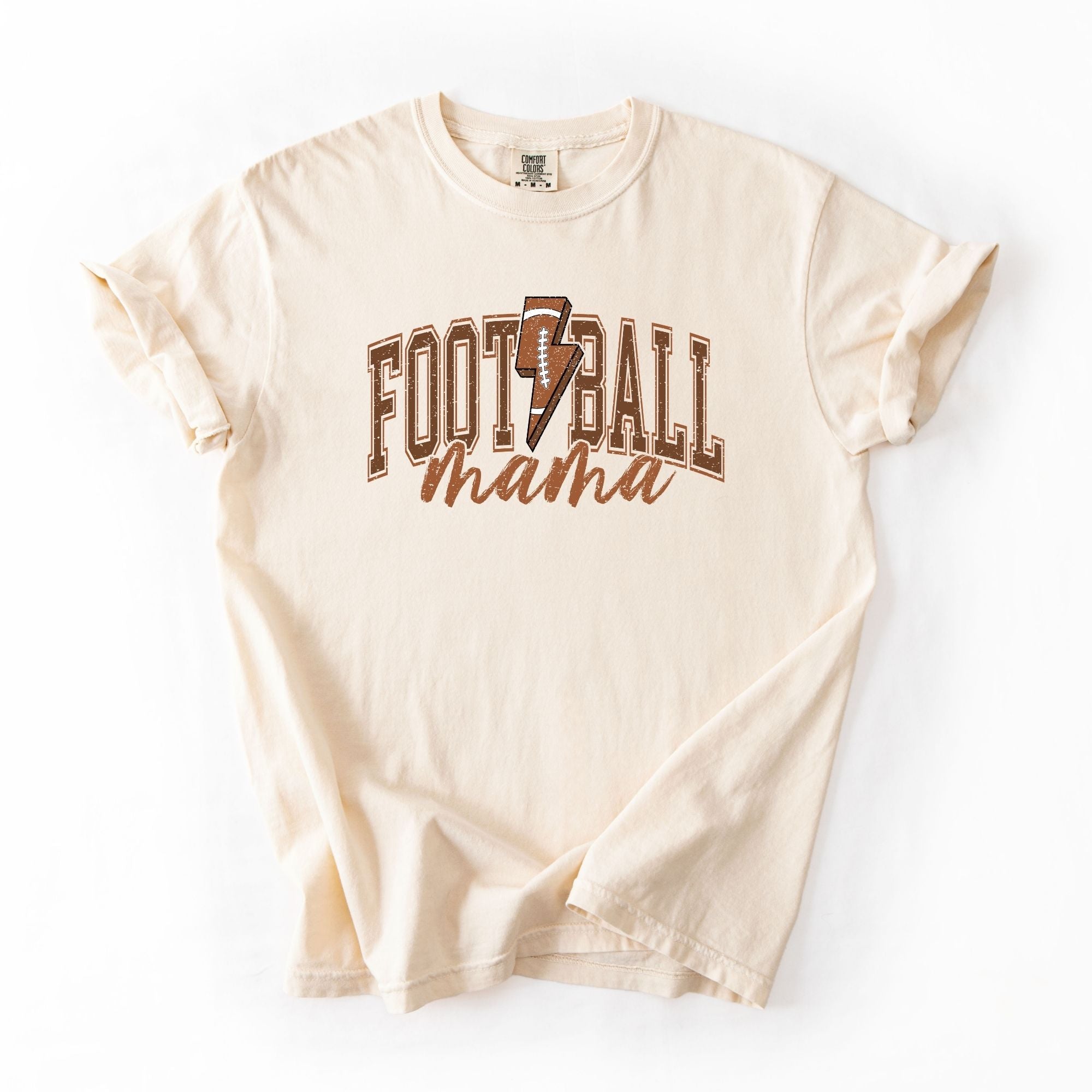 Distressed Varsity Football Mama