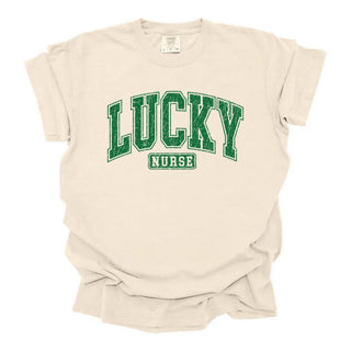 Distressed Varsity Lucky Nurse
