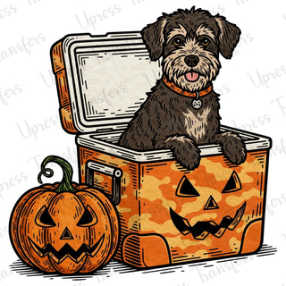 Dog In Cooler Halloween