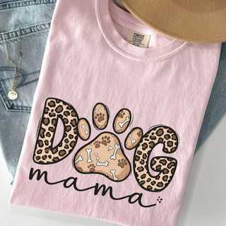 Dog Mama Cheetah Print and Bones