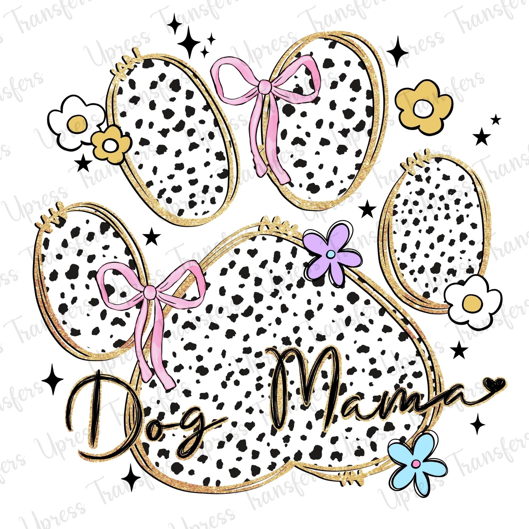 Dog Mama Paw Doodle