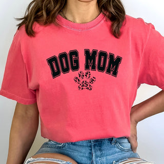 Dog Mama Varsity Cheetah Paw