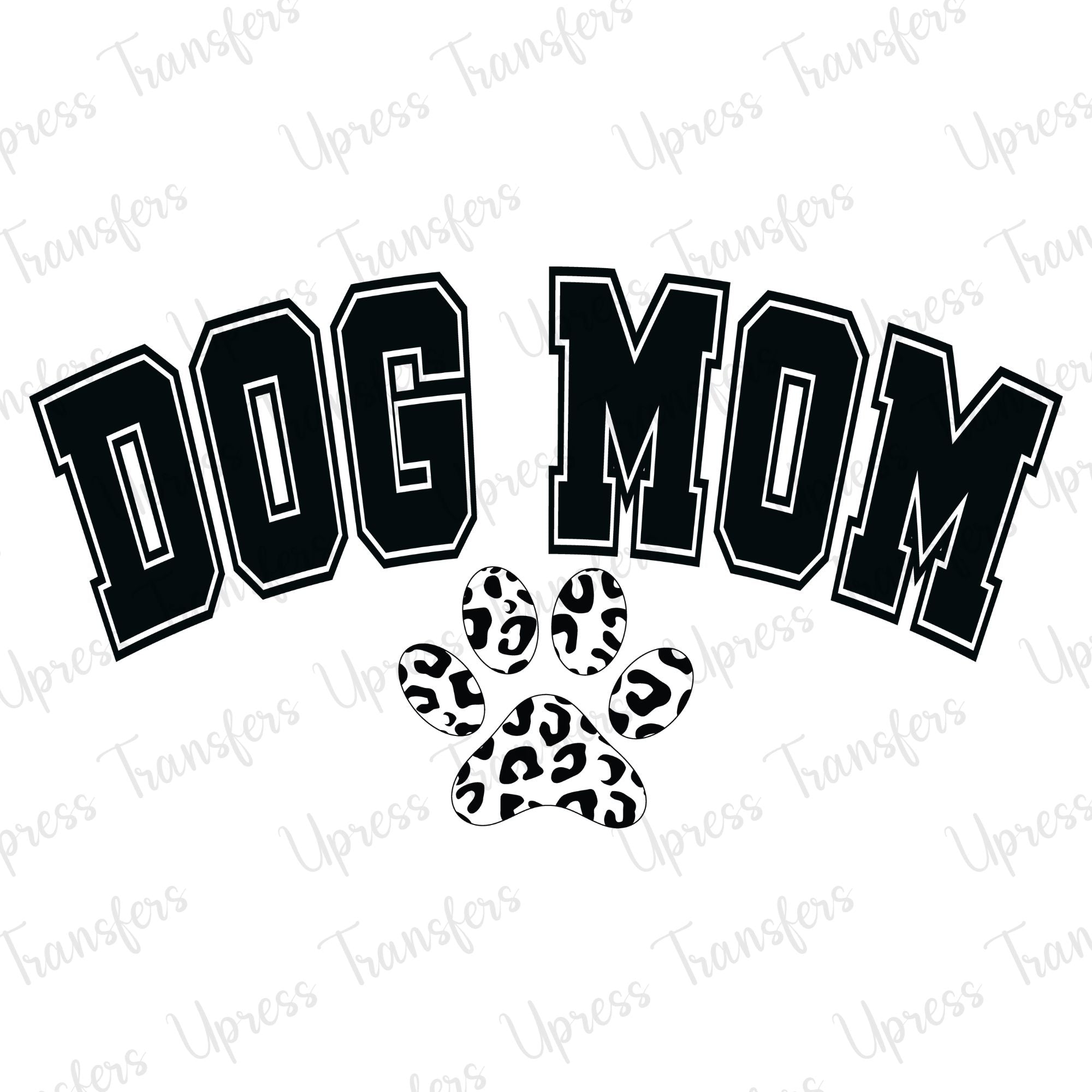 Dog Mama Varsity Cheetah Paw