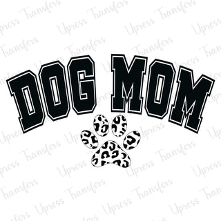 Dog Mama Varsity Cheetah Paw