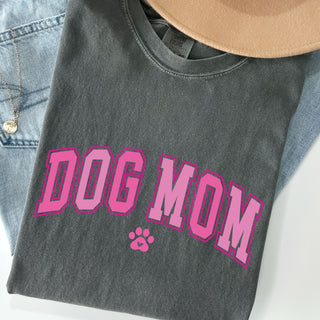 Dog Mom Pink Varsity