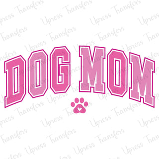 Dog Mom Pink Varsity
