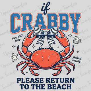Dont Be Crabby If