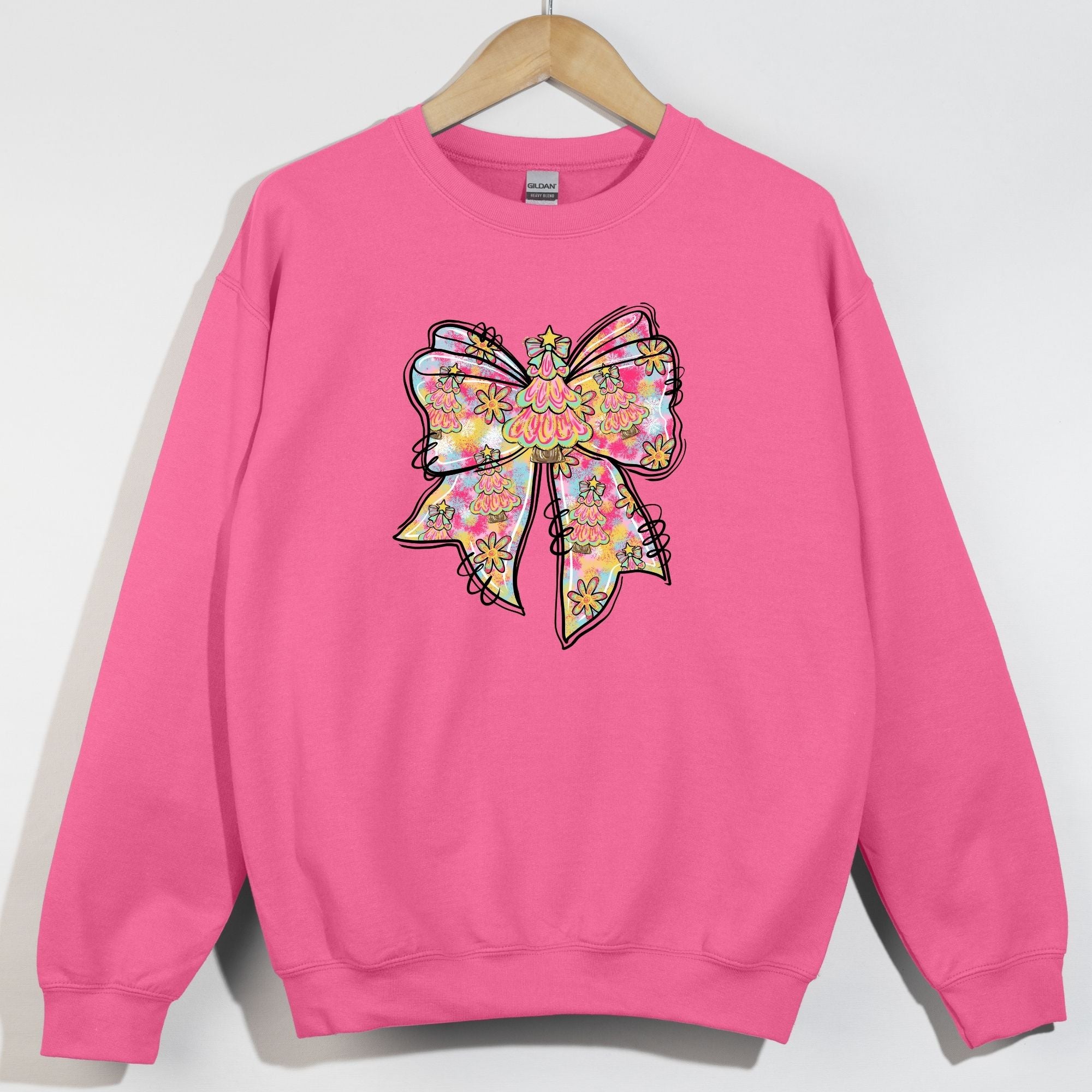 Doodle Painted Tree Bow