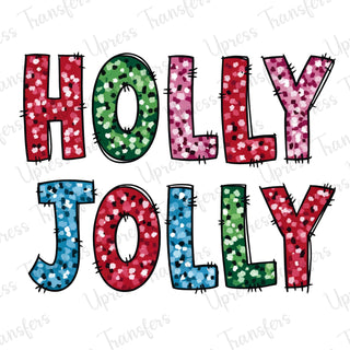 Doodle Sequins Holly Jolly