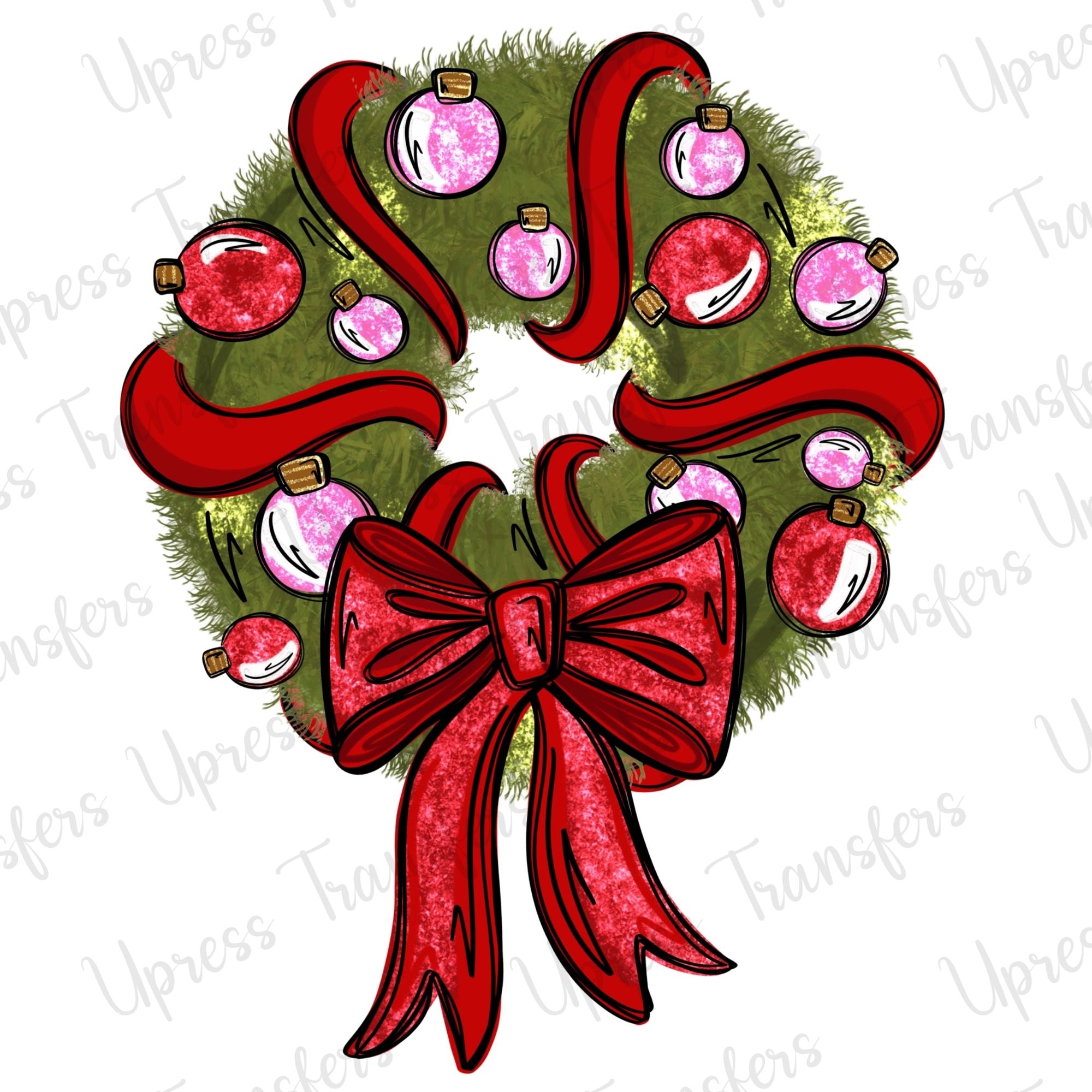 Doodle Wreath Christmas