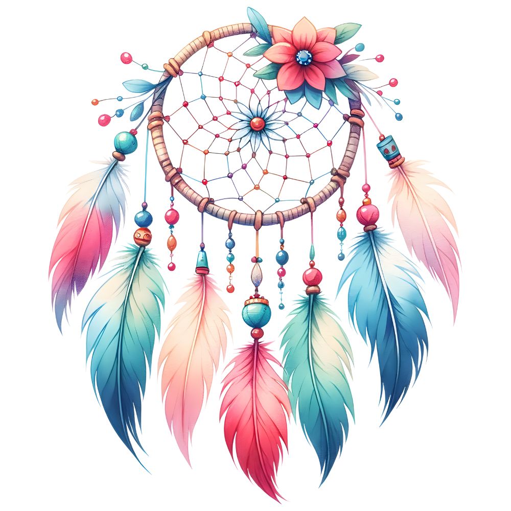 Dreamcatcher Pink And Blue