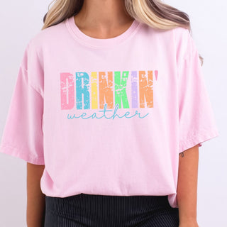 Drinkin Weather Stacked and Distressed