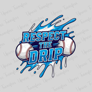 Drip Blue Baseball