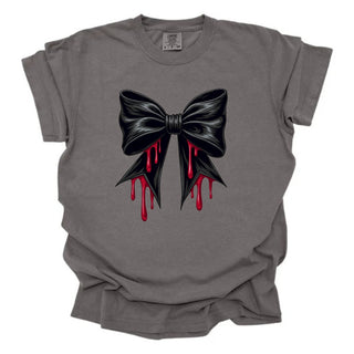 Dripping Black Bow