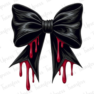 Dripping Black Bow