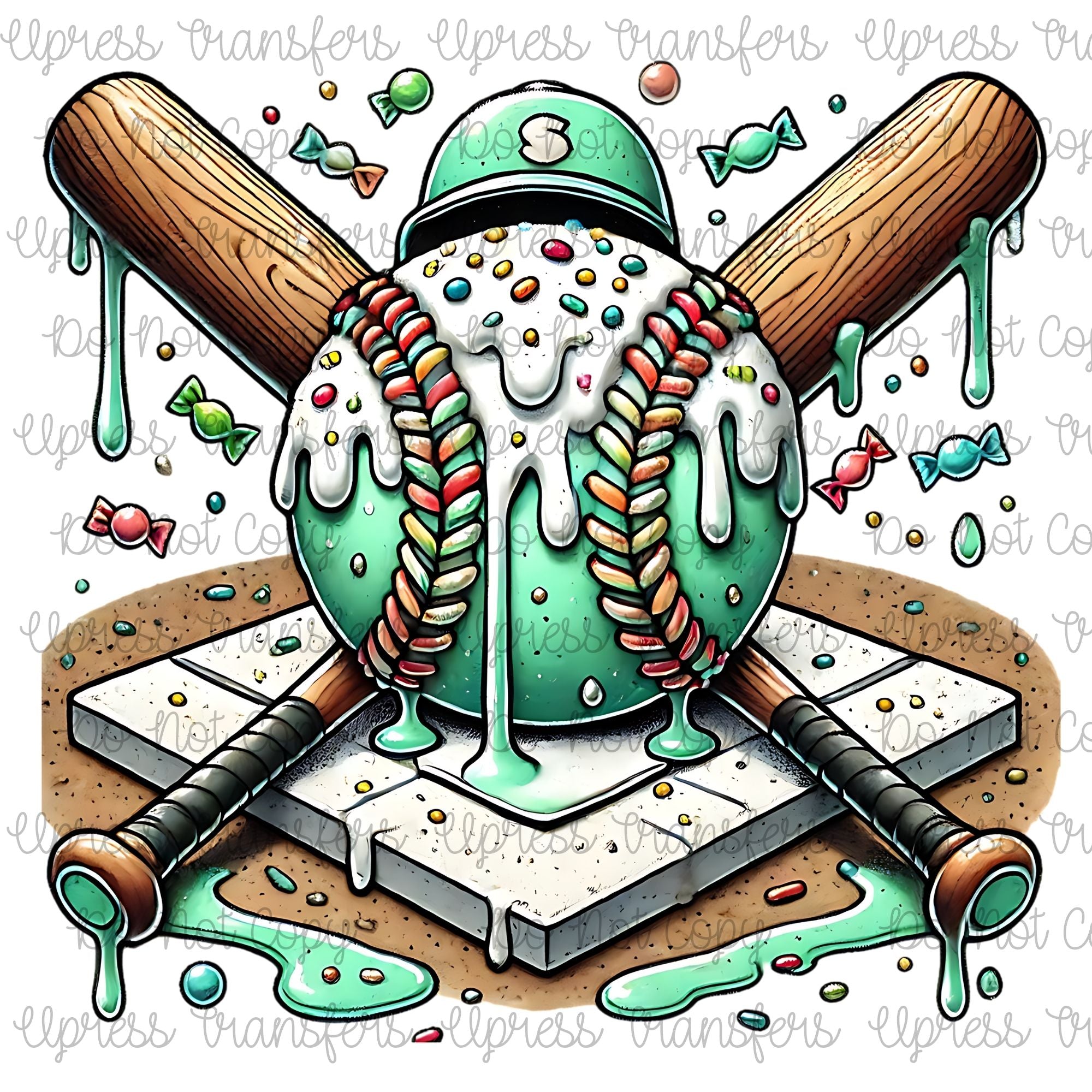Drippy Mint Baseball