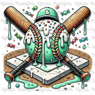 Drippy Mint Baseball