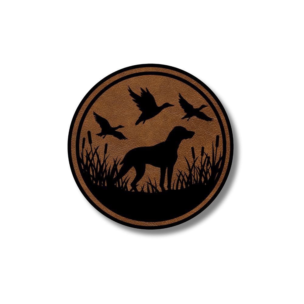 Duck Hunting Leatherette Patch
