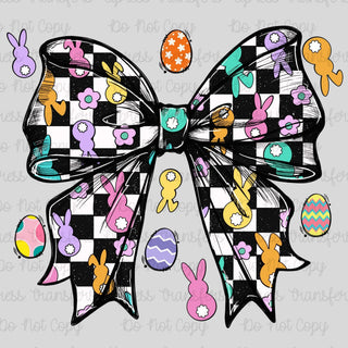 Easter Checkered Bow Peeps