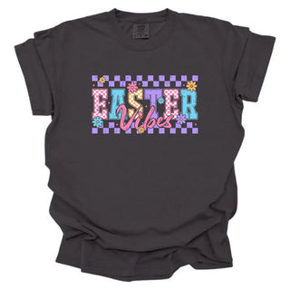 Easter Vibes Checkered Pastel Trendy