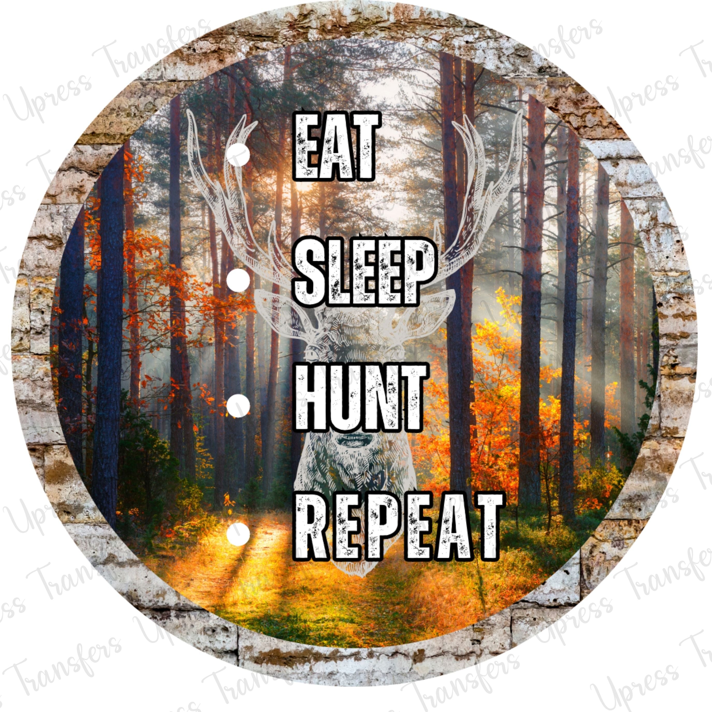 Eat Sleep Hunt Tree stump