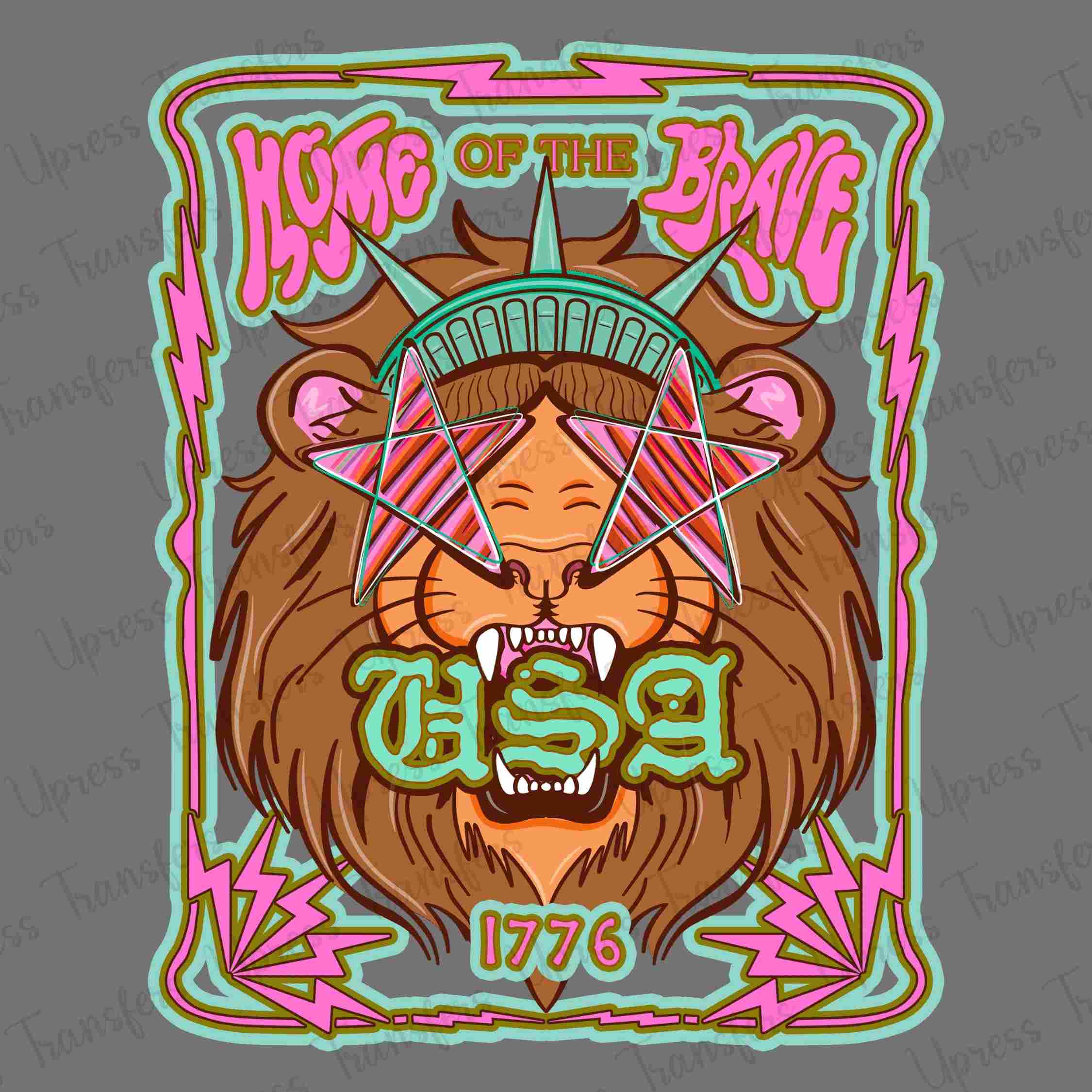 Electric Home Of The Brave Lion
