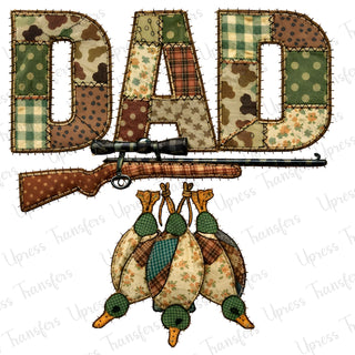 Fabric Stitched Dad Ducks