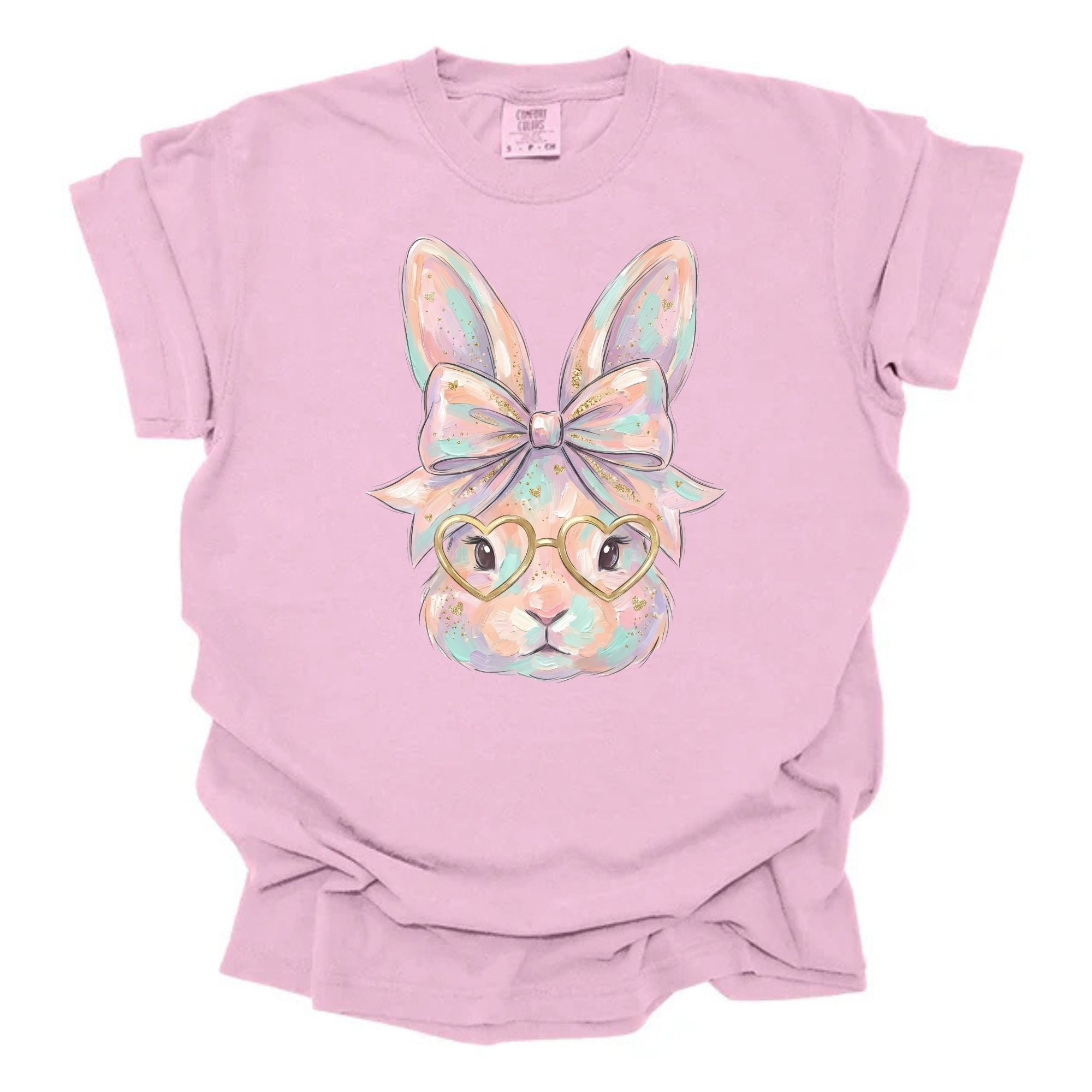 Faded Colorful Sparkle Bunny