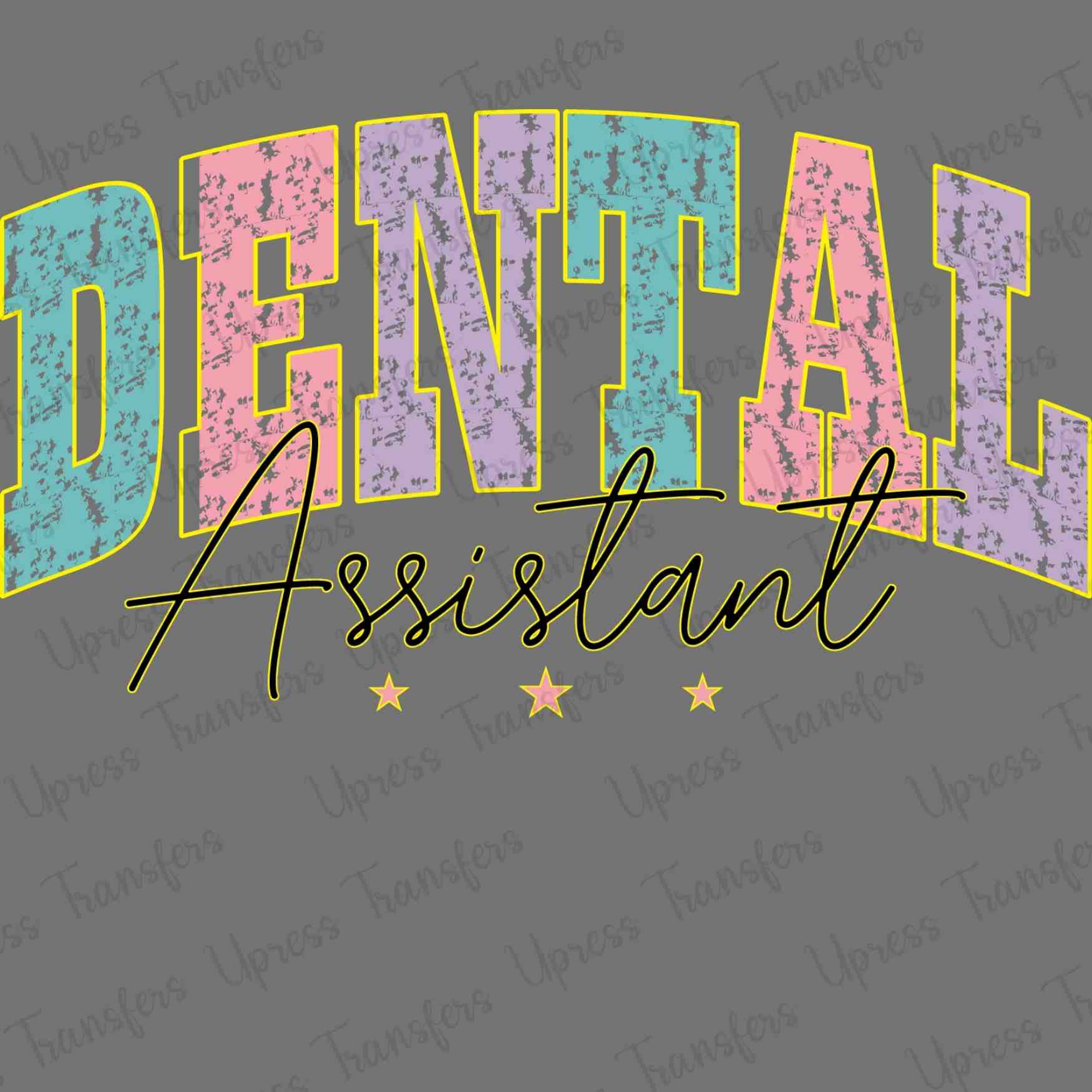 Faded Dental Assistant