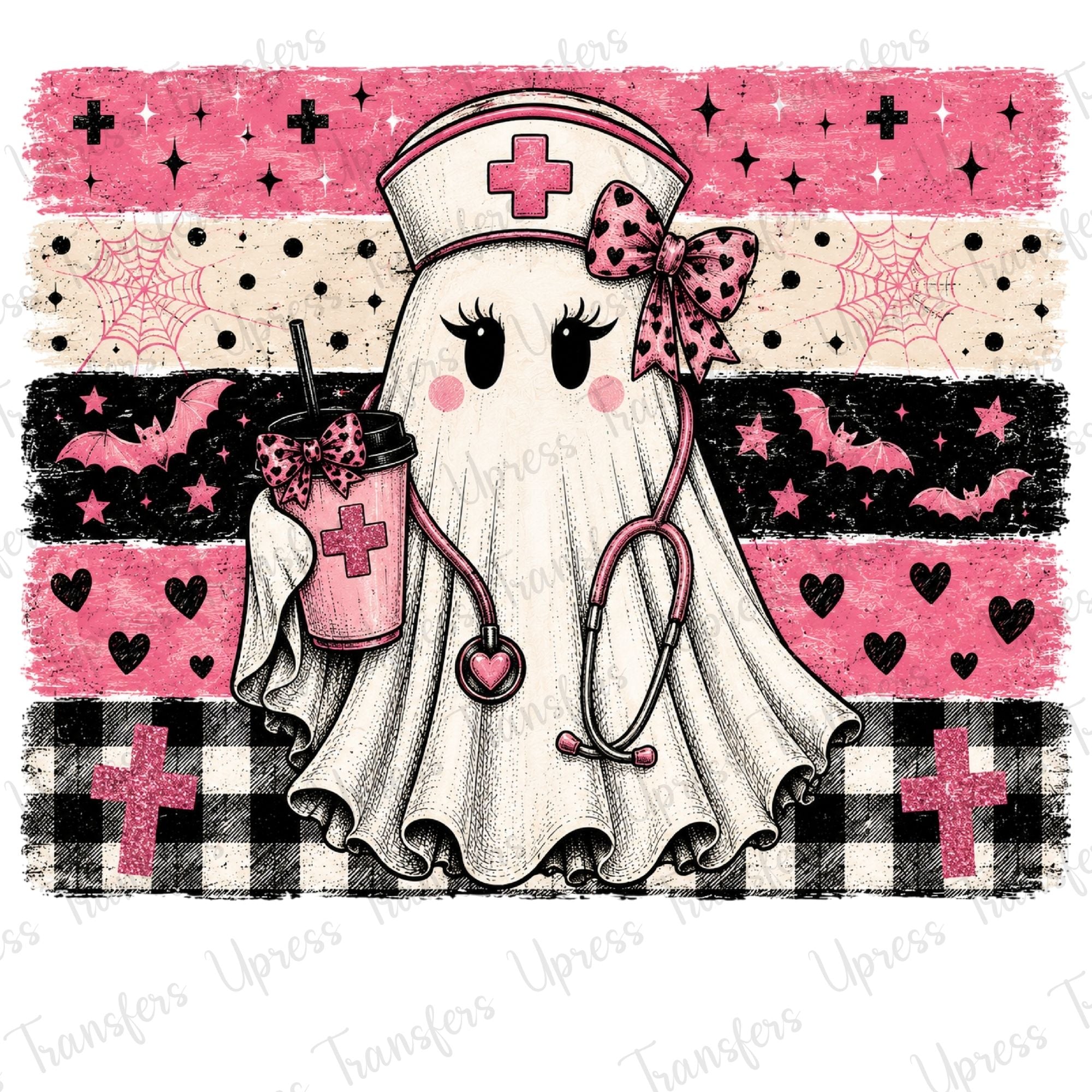 Faded Ghost Nurse Pink