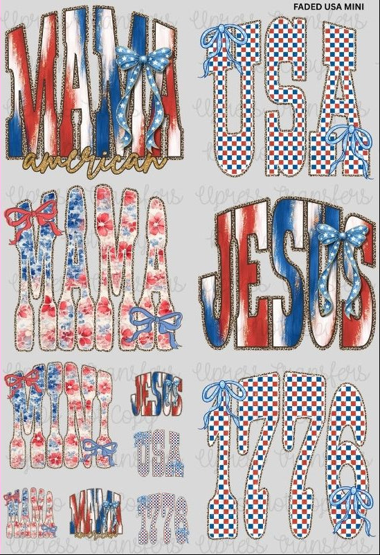 Faded USA Mini