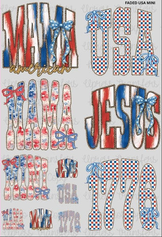 Faded USA Mini