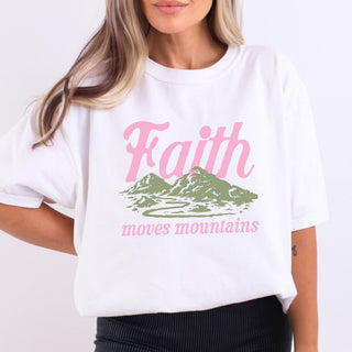 Faith Moves Mountains Soft Pink
