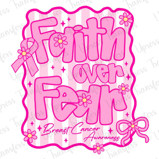 Faith Over Fear Bubble Cutesy Frame