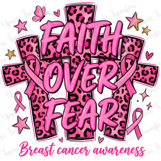 Faith Over Fear Cheetah Breast Cancer