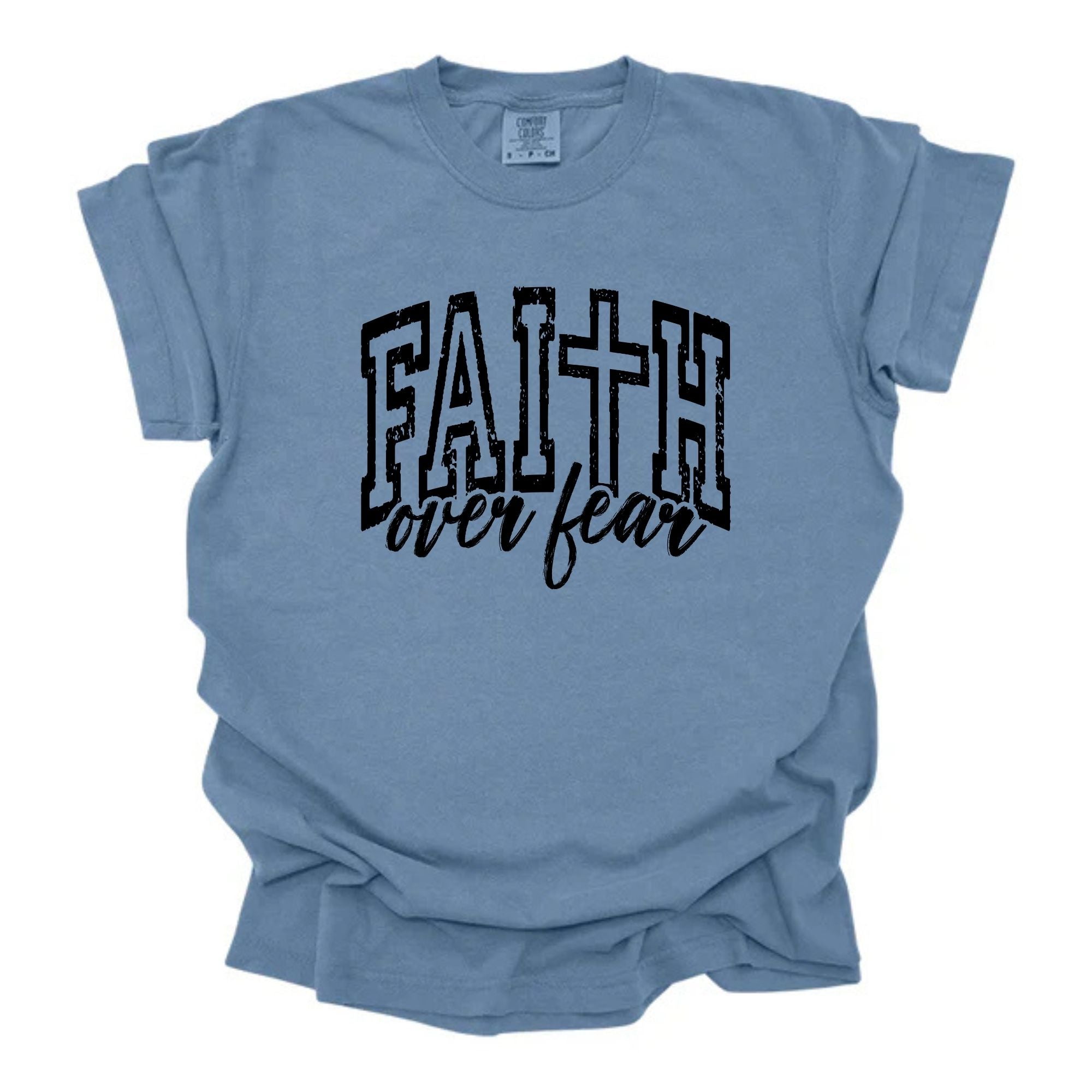 Faith Over Fear Distressed
