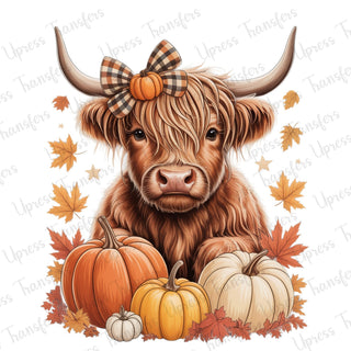 Fall Bow Cow