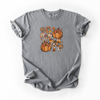 Fall Bows And Pumpkin