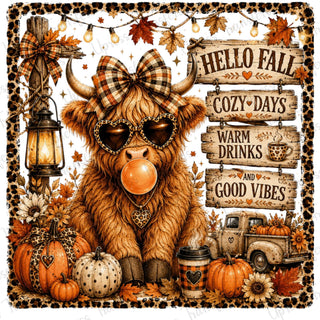 Fall Bubble Cow
