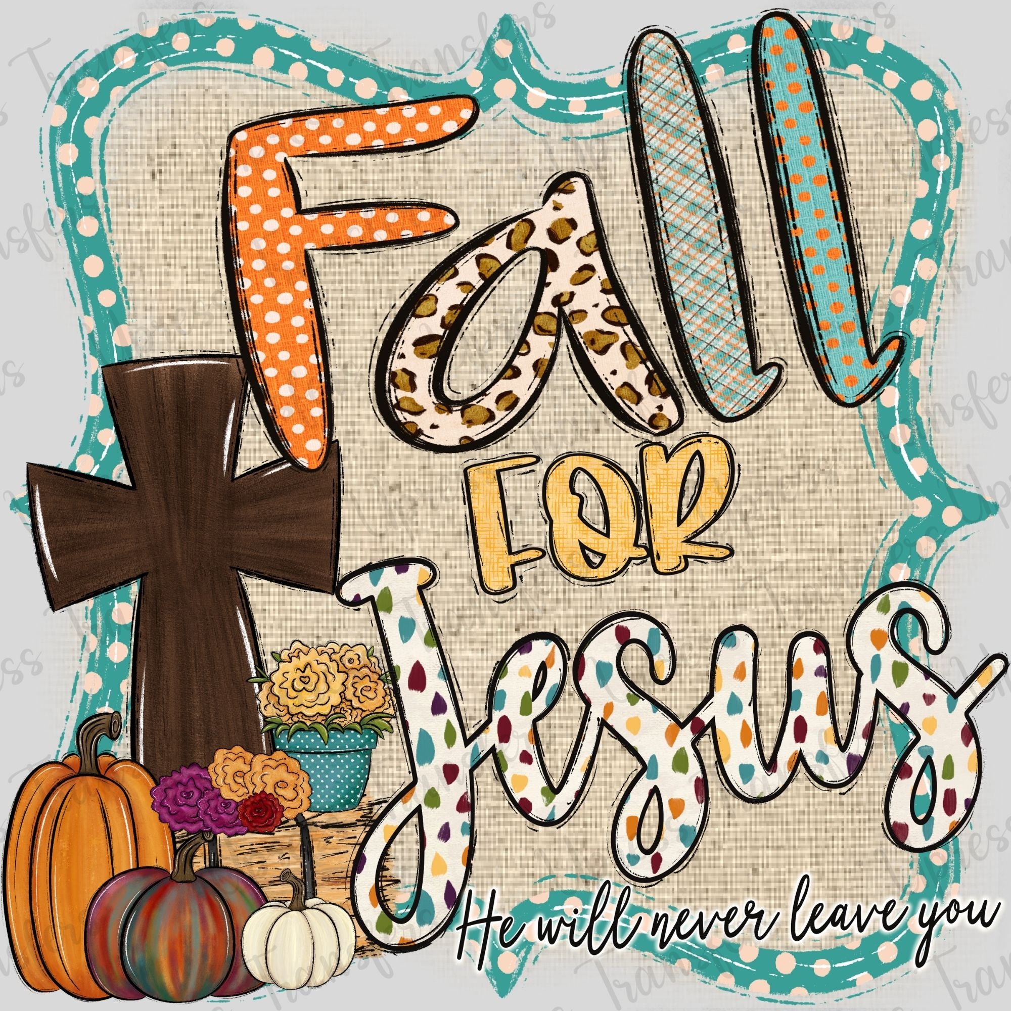 Fall Burlap For Jesus