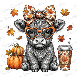 Fall Cow Drawing