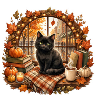 Fall Cozy Cat