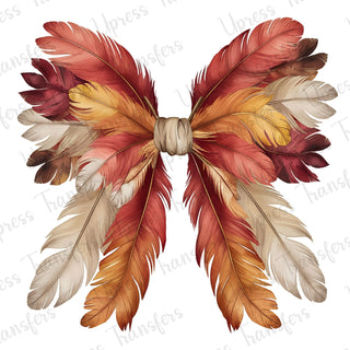 Fall Feather Bow