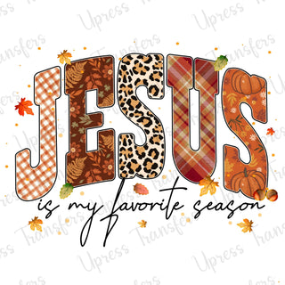 Fall Patterned Jesus